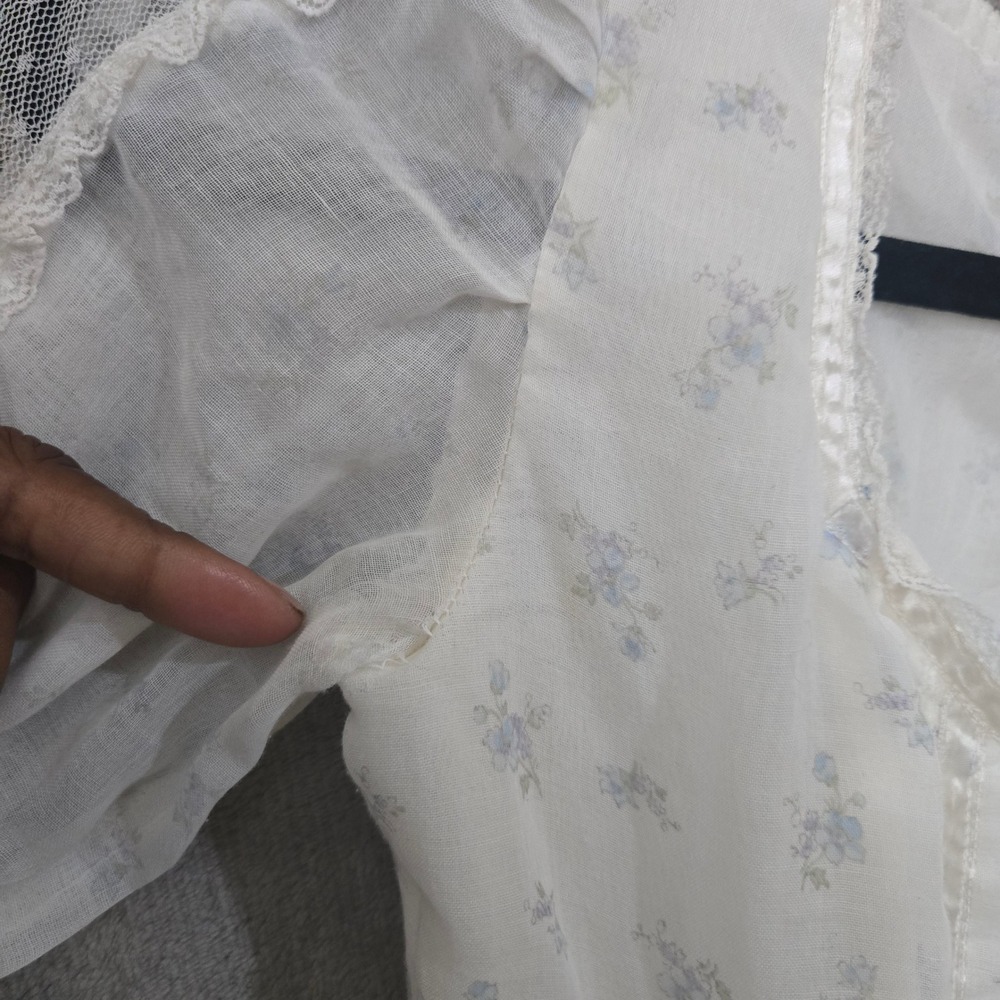 Vtg Gunne Sax Dress‎ Sz 5 Floral Cottagecore Prairie Milkmaid Romantic Victorian - Picture 12 of 16